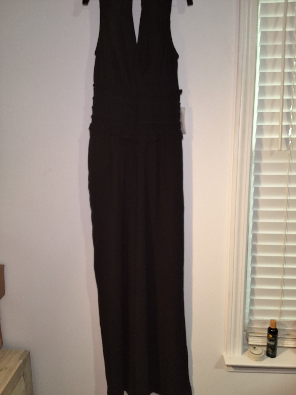Max Studio Black Sleeveless Wide Leg Jumpsuit NWT Size Small